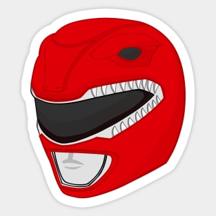 MMPR Red Ranger Inspired Helmet Sticker